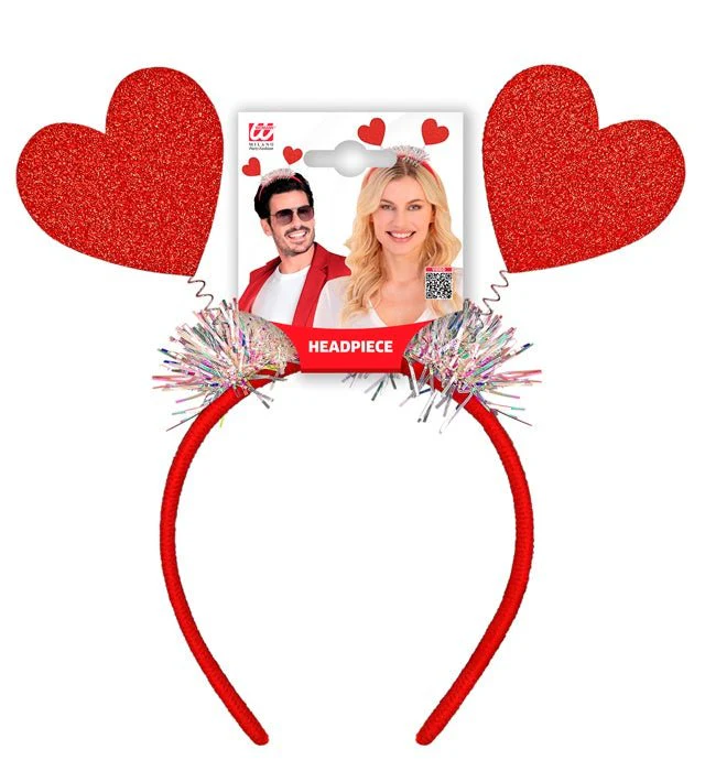 Hartjes Haarband Rood Glitter - Image 10