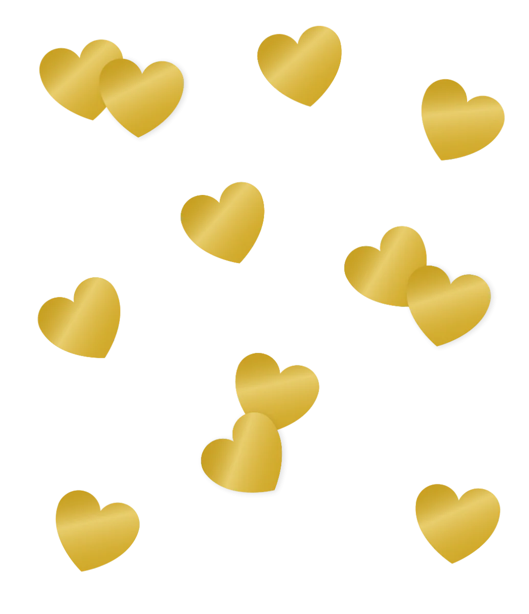 Hartjes Tafelconfetti Goud 14gr