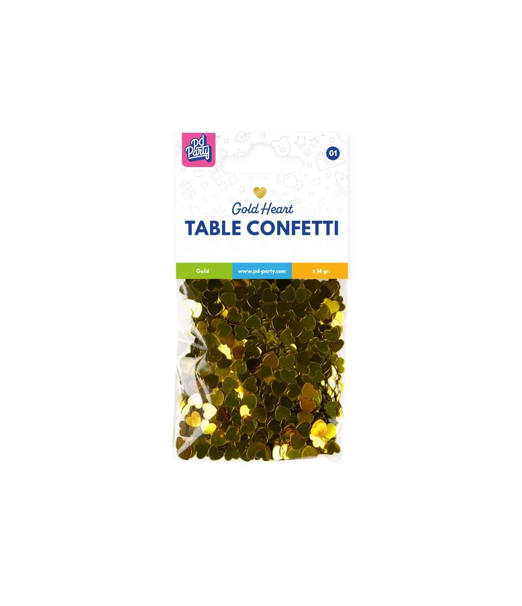 Hartjes Tafelconfetti Goud 14gr - Image 3