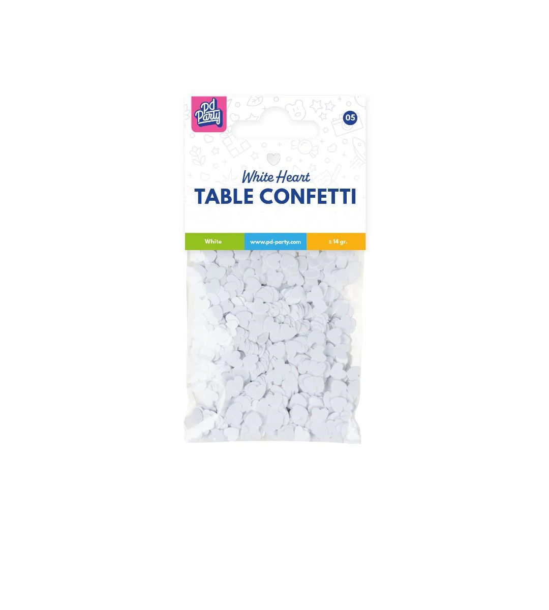Hartjes Tafelconfetti Wit 14gr - Image 3