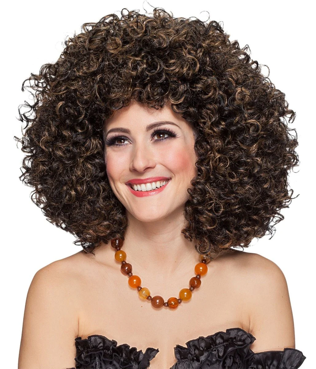 Havanna Afro Pruik Bruin