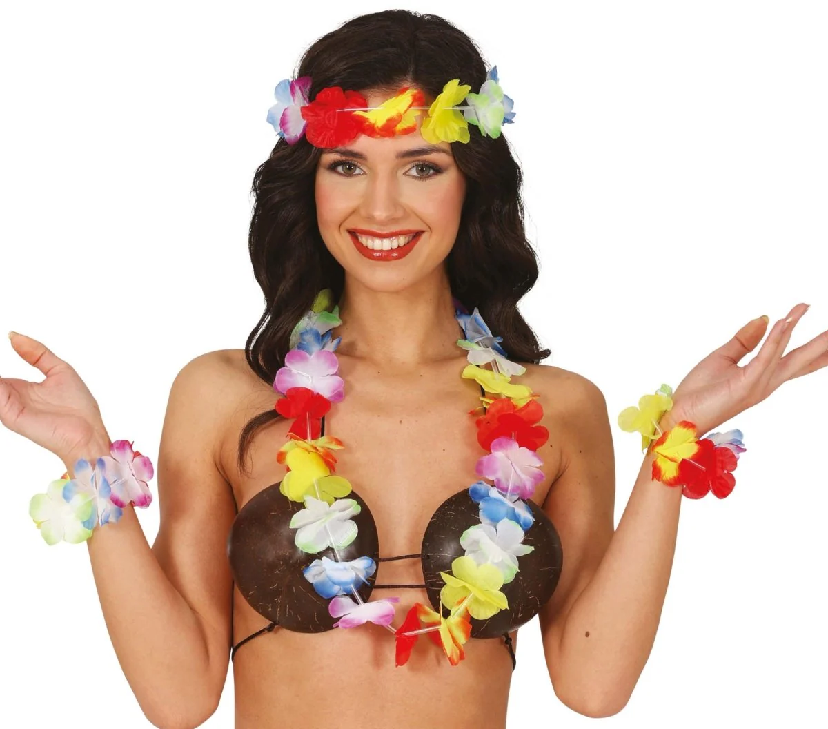 Hawaii Accessoireset Regenboog 4 delig