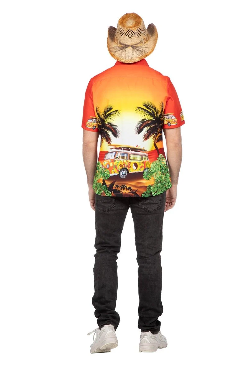 Hawaii Blouse Oranje Heren - Image 3