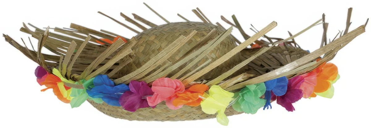 Hawaii Strohoed Met Bloemen - Image 2
