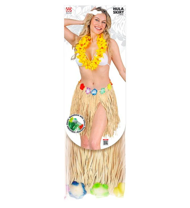 Hawaiirokje Naturel Met Bloemenriem 40cm - Image 4