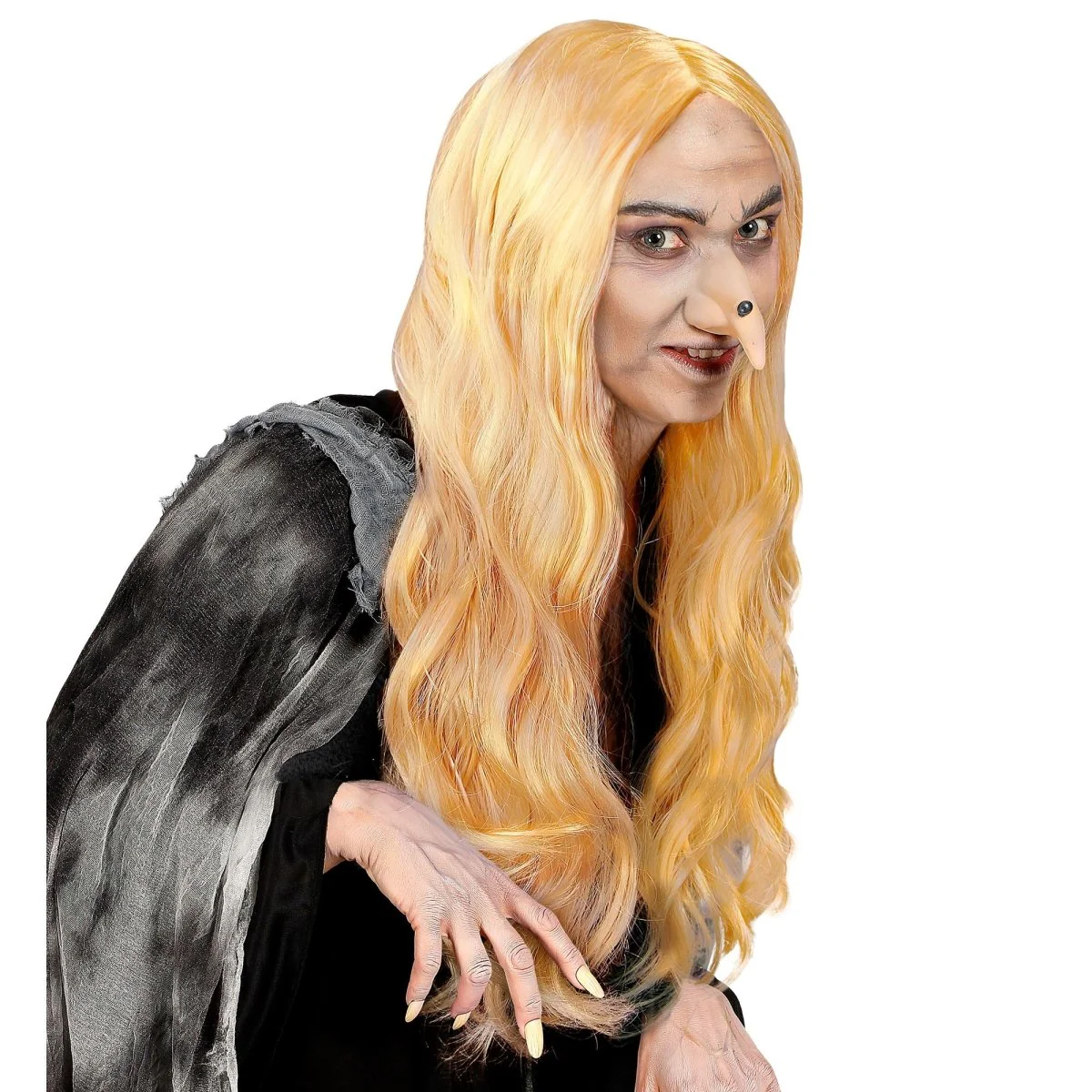 Heks Pruik Blond Morgana