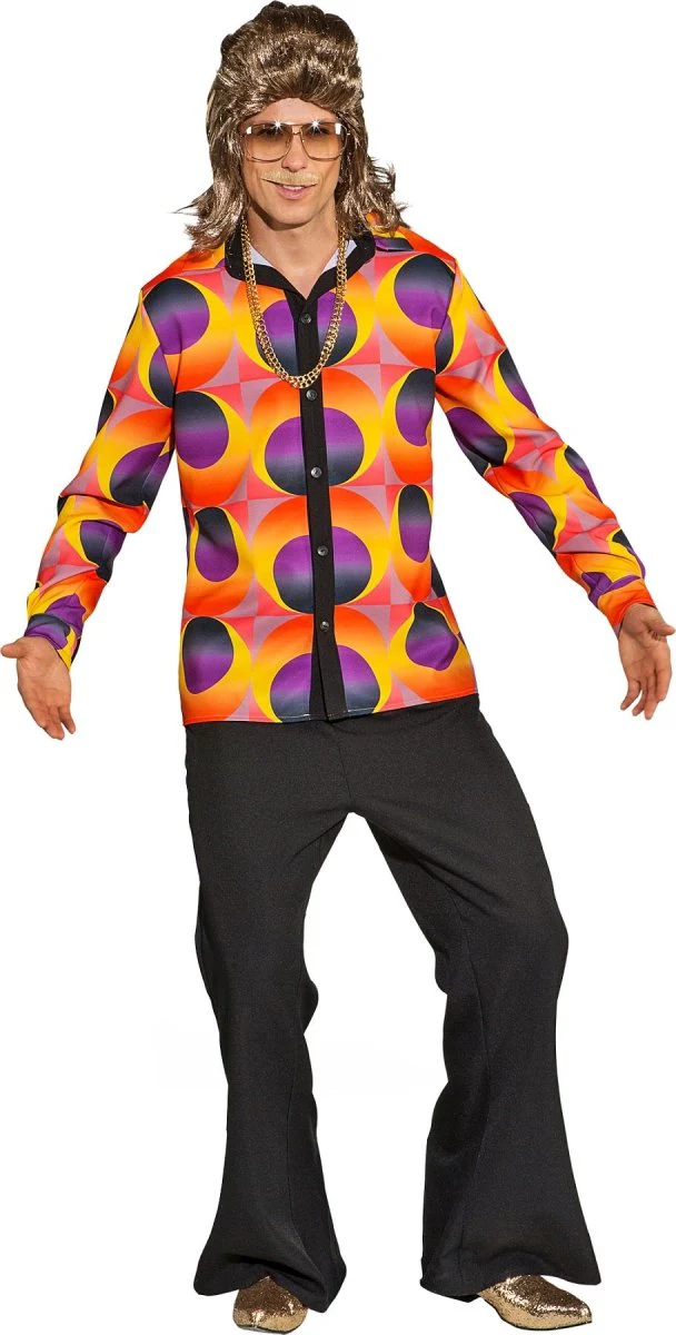 Heren Flared Broek met Zak – Zwart