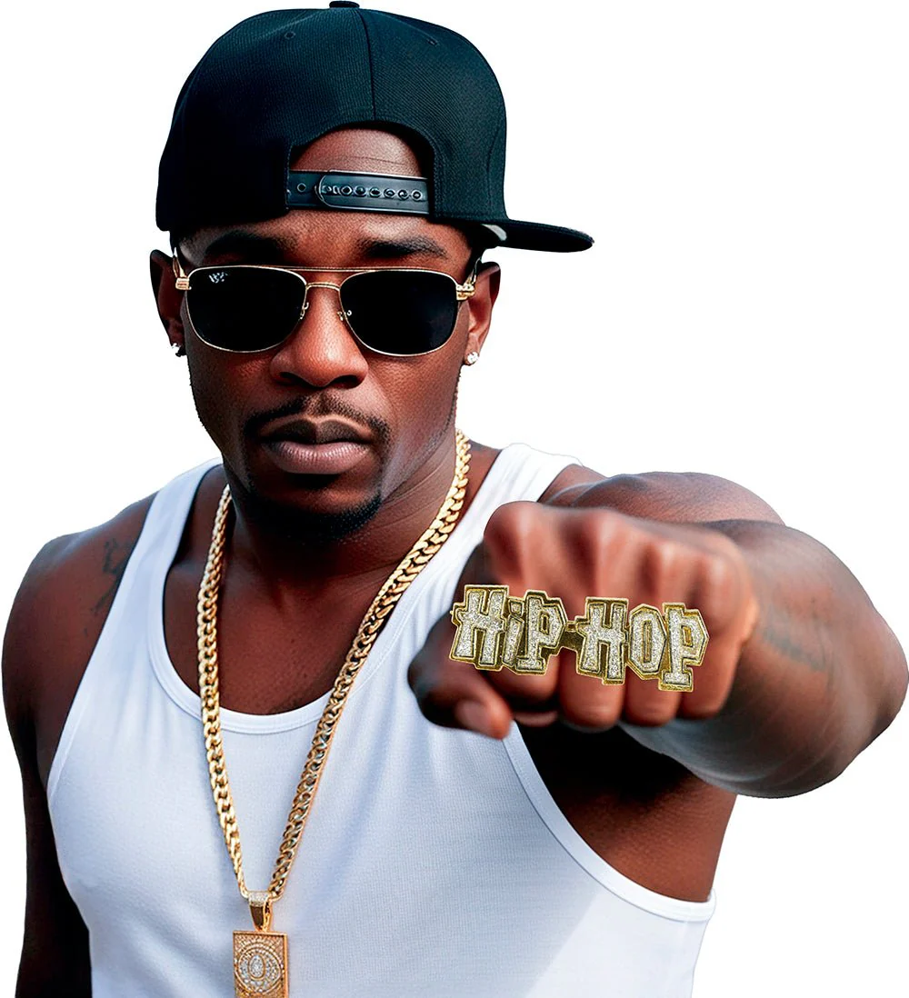 Hip Hop Ring Goud Hip Hop - Image 2