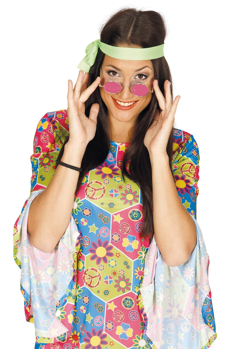 Hippie 60S Bril Roze 12,5cm - Image 2