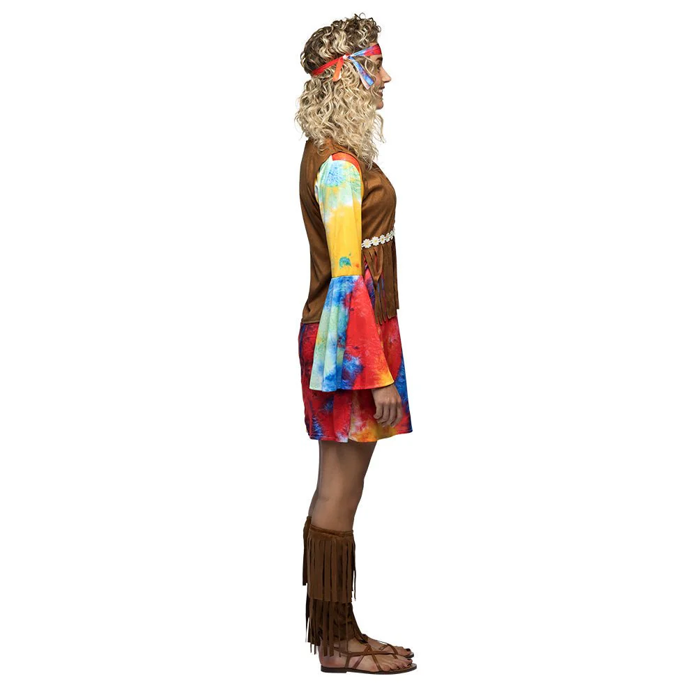 Hippie 60S Jurk Dames Peace - Image 3
