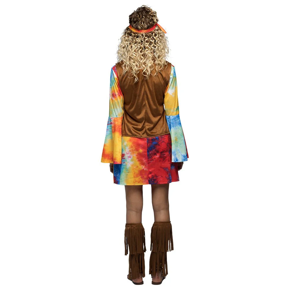 Hippie 60S Jurk Dames Peace - Image 4