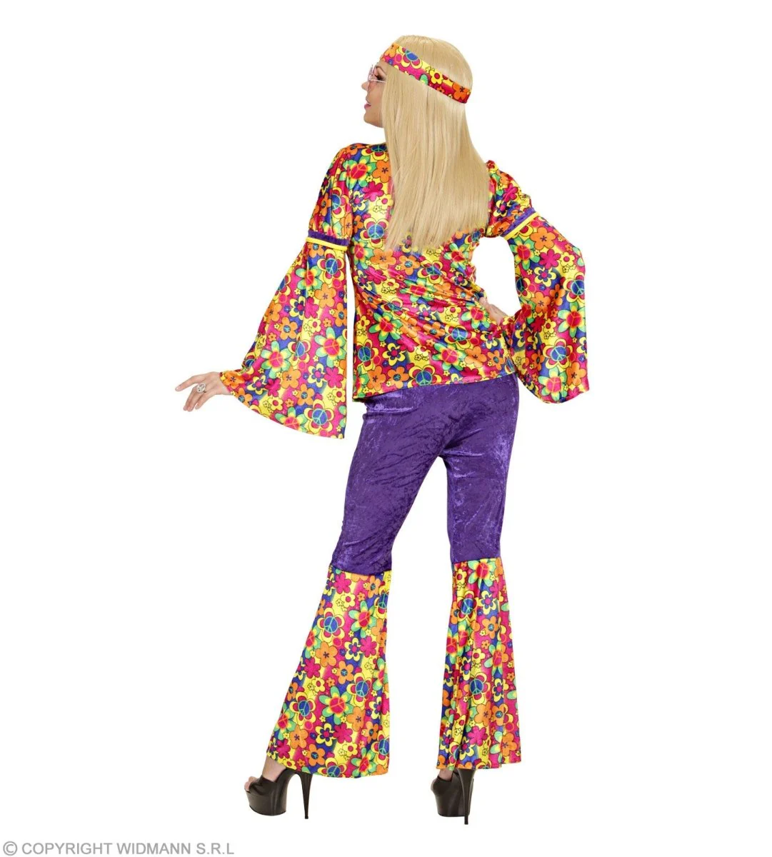 Hippie 60S Kostuum Dames Fluweel - Image 3