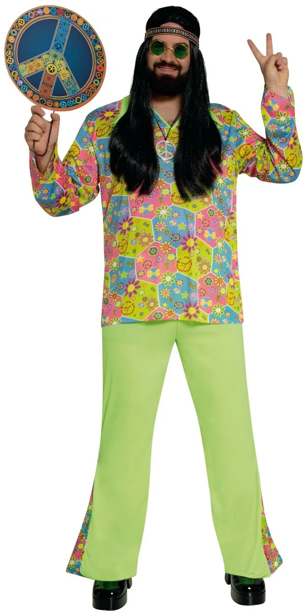 Hippie Kostuum Groen - Image 5