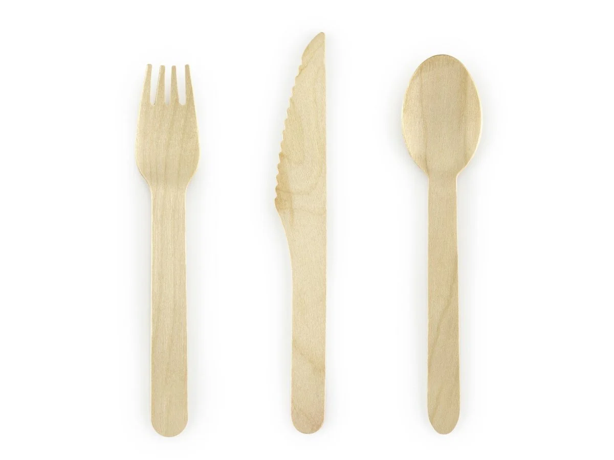 Houten Bestek 16cm 18 delig