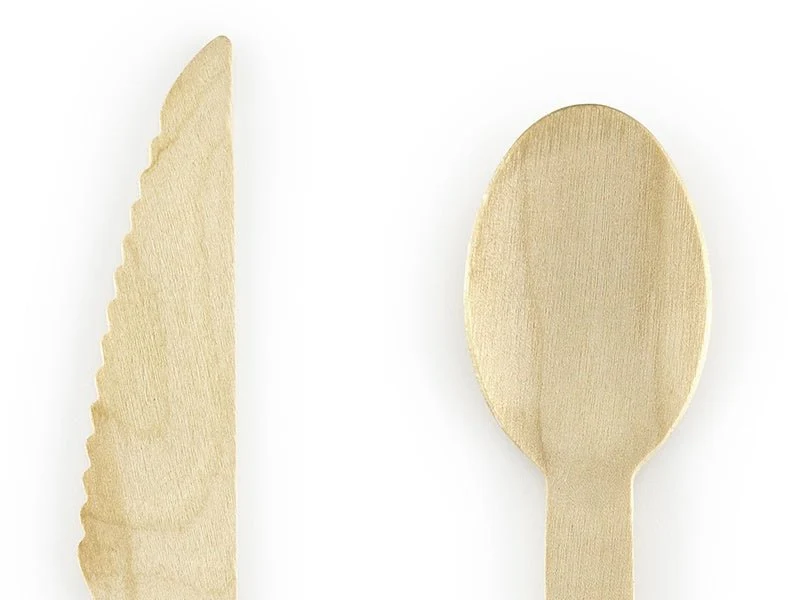 Houten Bestek Gekleurd Pastel 16cm 18 delig - Image 2