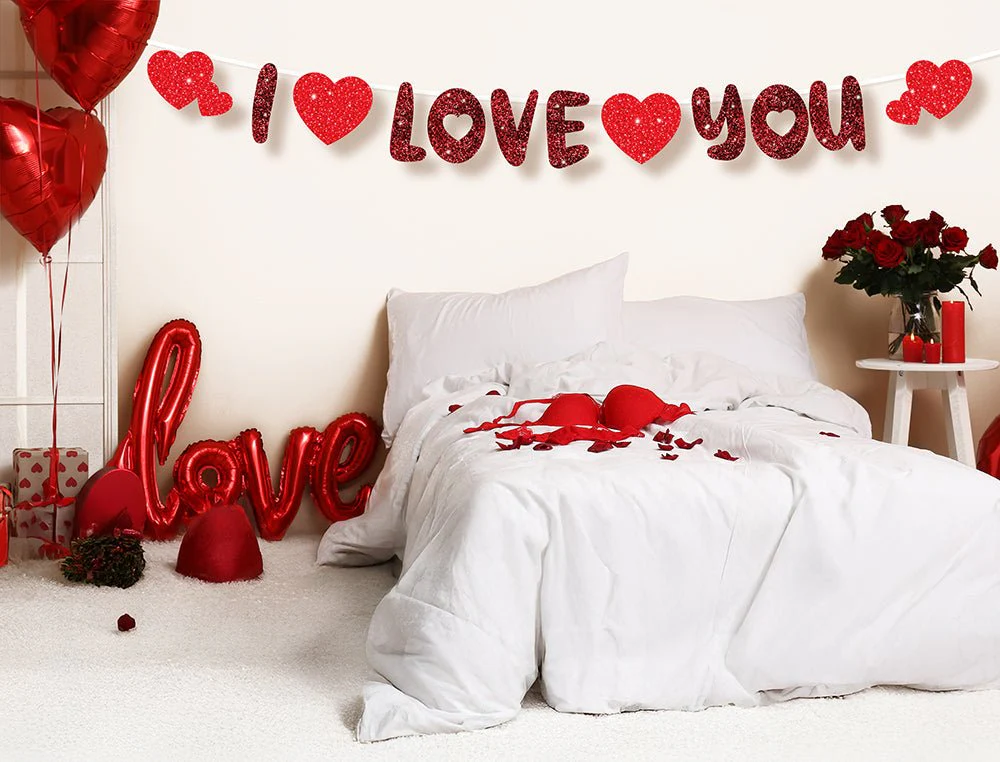 I Love You Letterslinger Rood 3m - Image 2