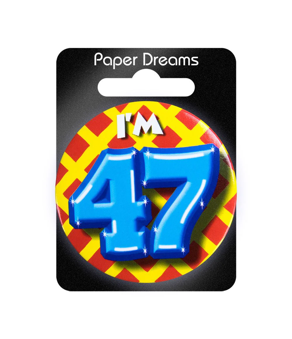 I'm 47 Button 47 Jaar 5,5cm - Image 2