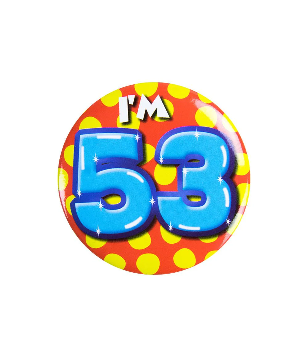 I'm 53 Button 53 Jaar 5,5cm