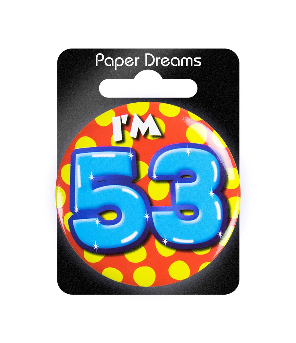 I'm 53 Button 53 Jaar 5,5cm - Image 2