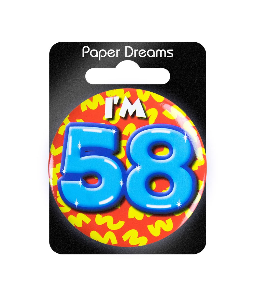 I'm 58 Button 58 Jaar 5,5cm - Image 2