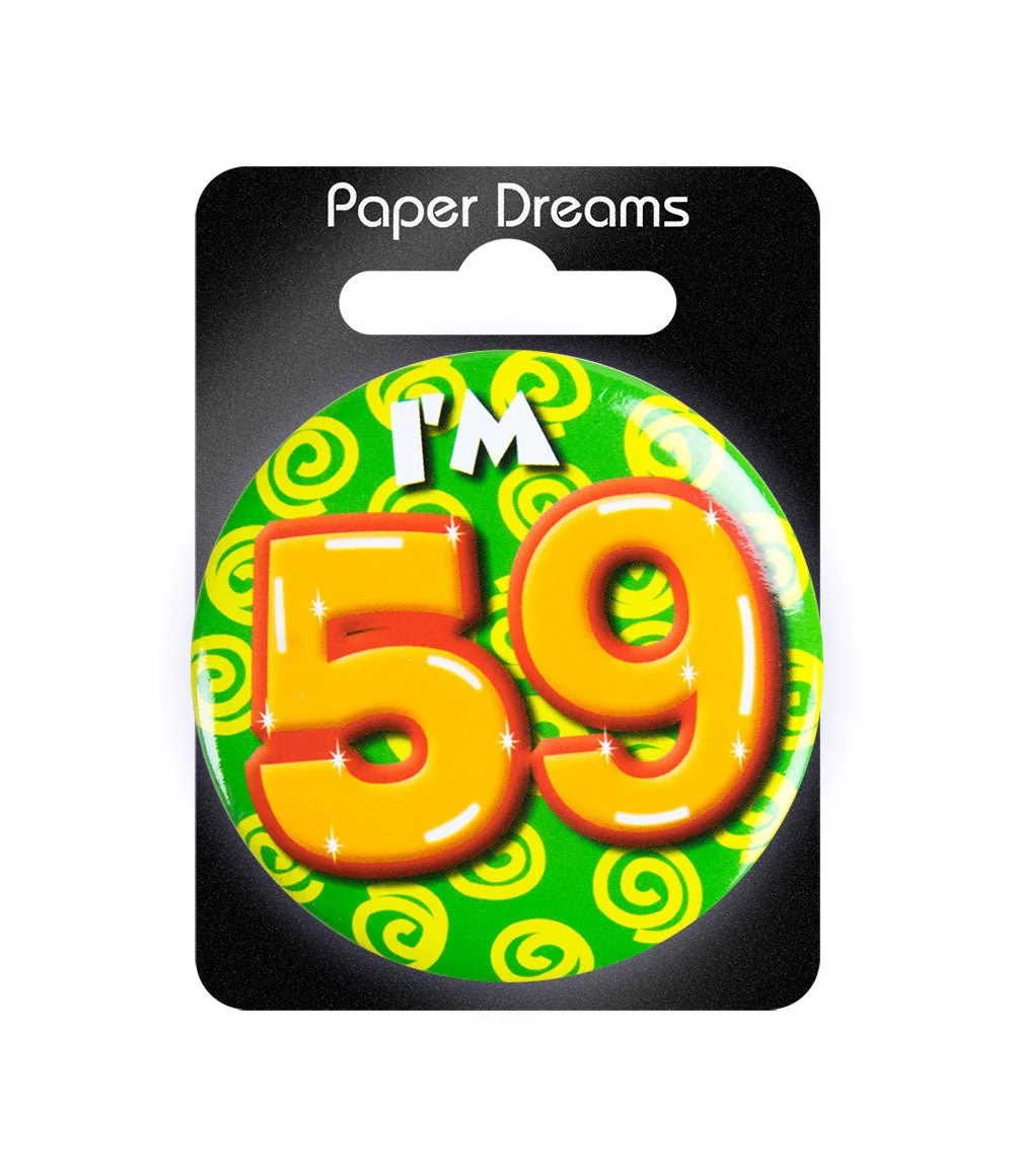 I'm 59 Button 59 Jaar 5,5cm - Image 2