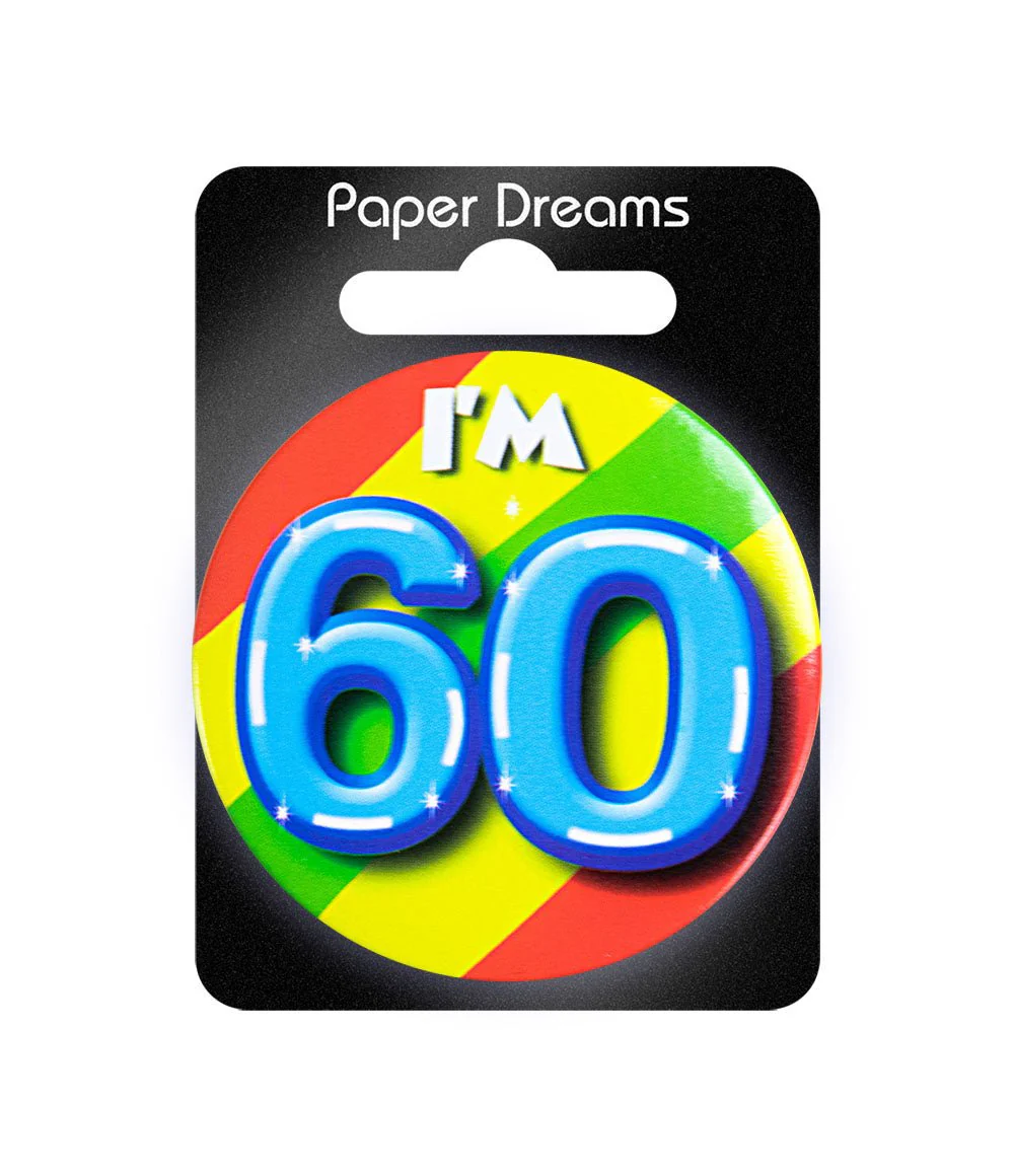 I'm 60 Button 60 Jaar 5,5cm - Image 2