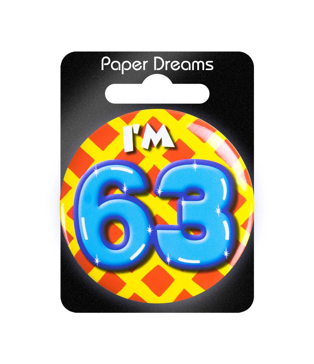 I'm 63 Button 63 Jaar 5,5cm - Image 2