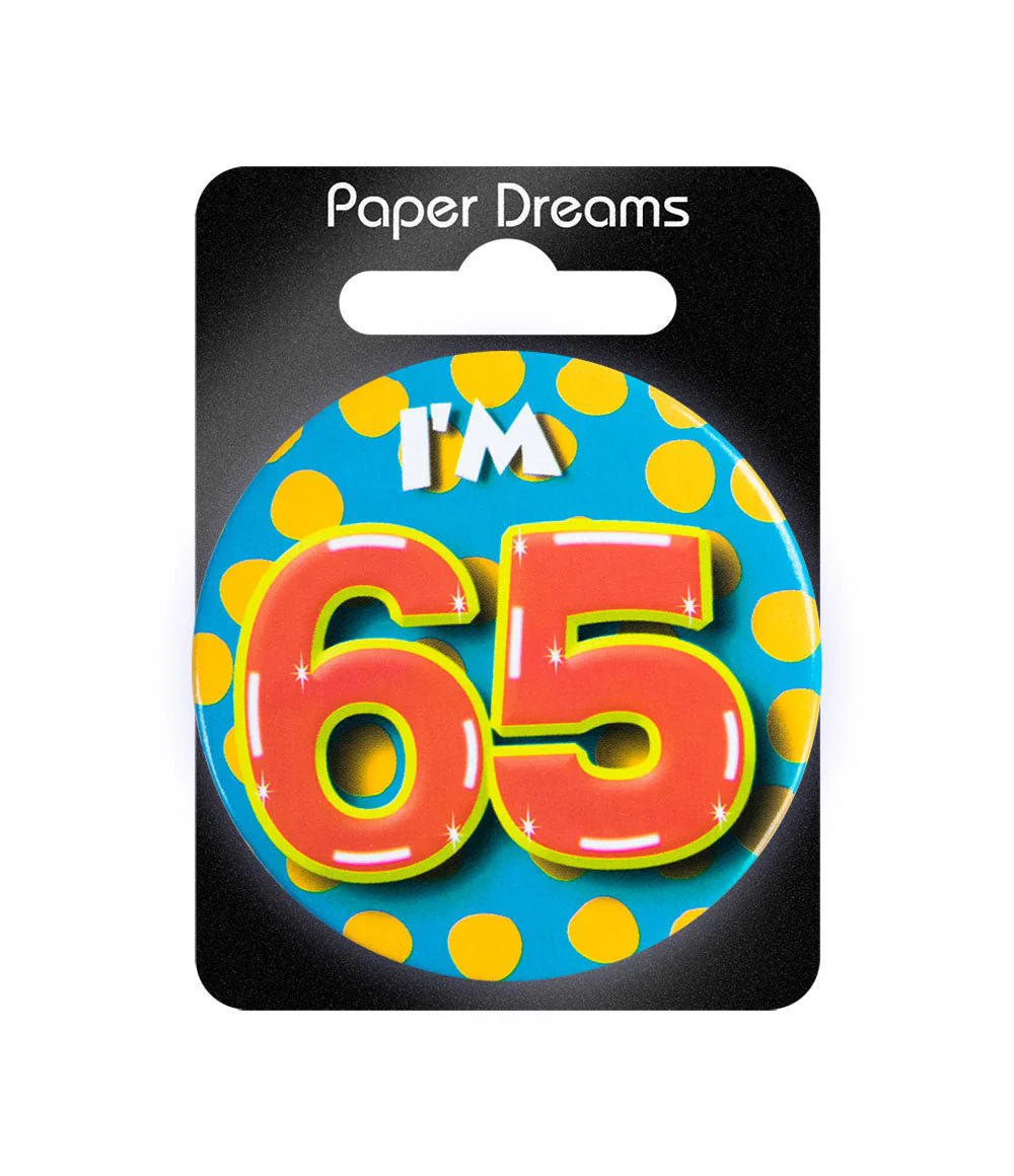 I'm 65 Button 65 Jaar 5,5cm - Image 2