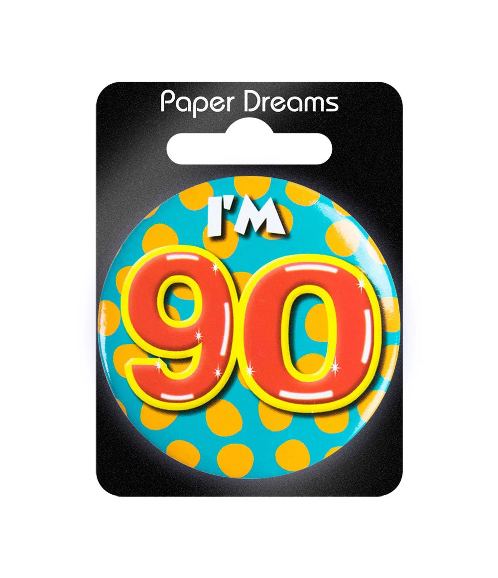 I'm 90 Button 90 Jaar 5,5cm - Image 2