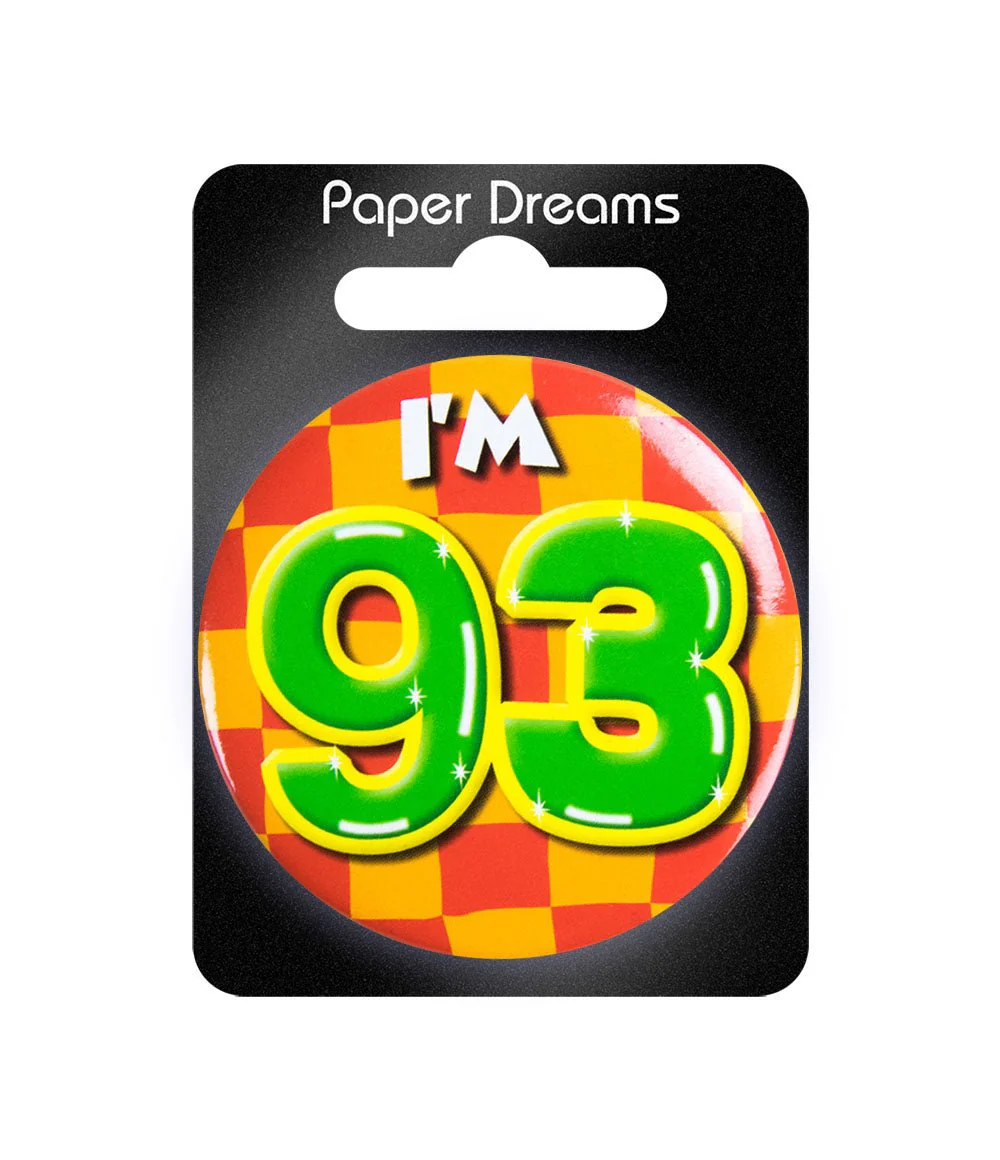 I'm 93 Button 93 Jaar 5,5cm - Image 2