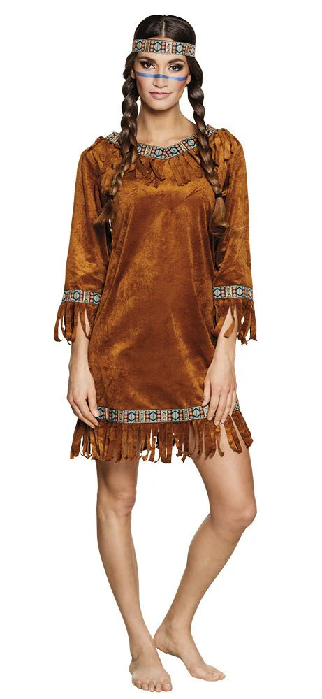 Indianen Jurk Bruin M