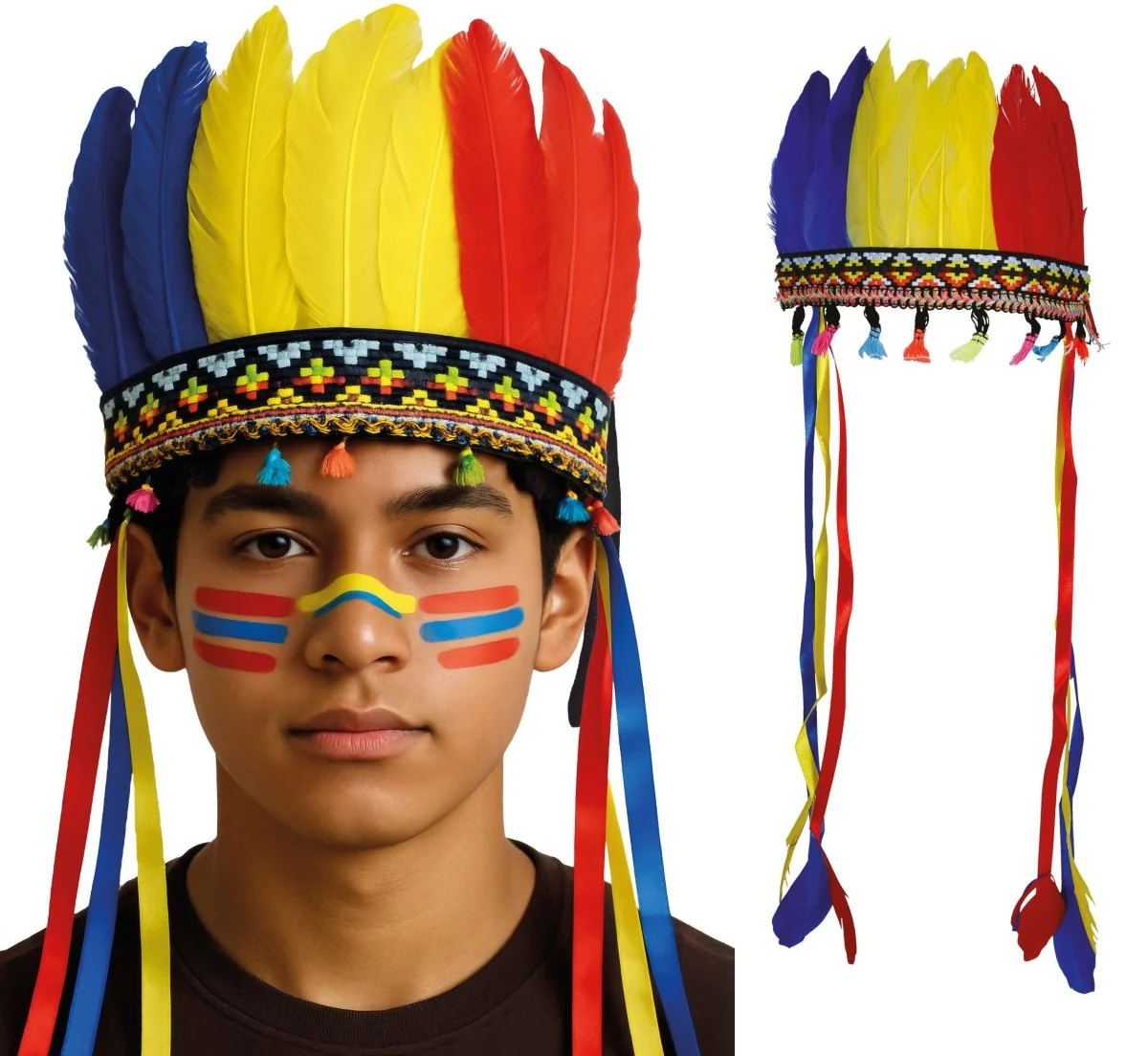 Indianentooi Gekleurd Veren - Image 9