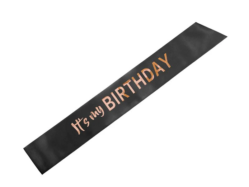 It'S My Birthday Sjerp Zwart Rose Goud 79cm - Image 2