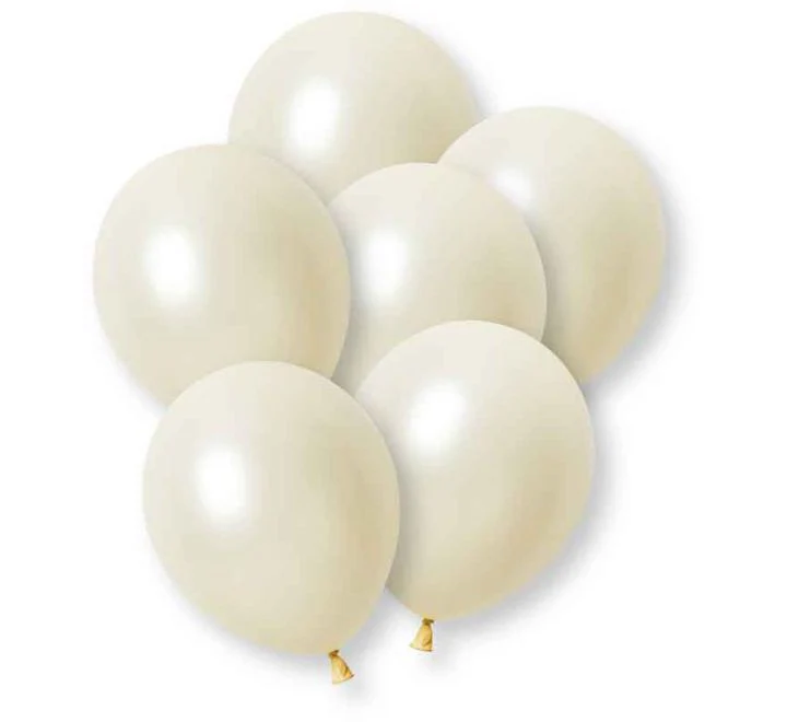 Ivoorkleur Ballonnen 30cm 8st