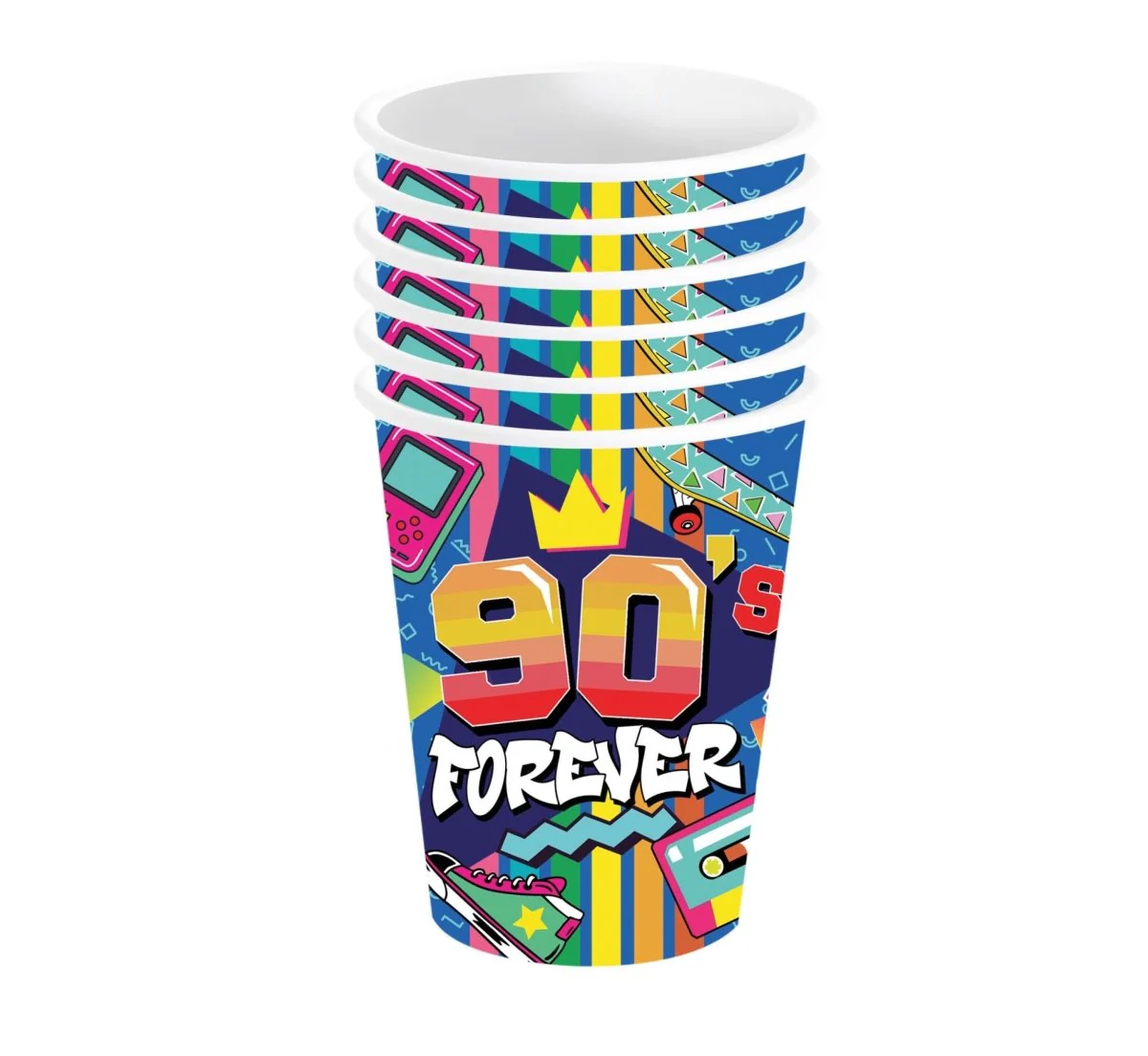 Jaren 90 Bekers 240ml 6st - Image 2