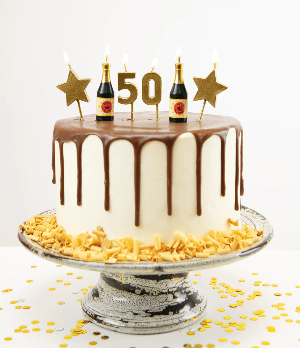 Kaarsjes 50 Jaar Champagne 17,5cm - Image 2