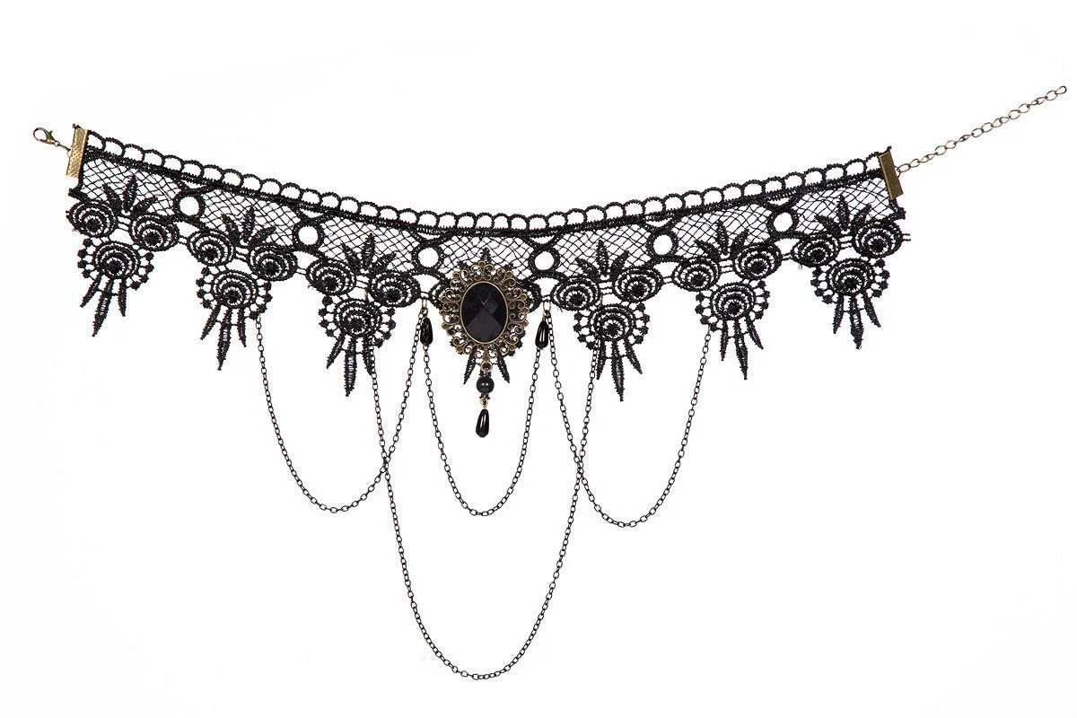 Kant Choker Zwart