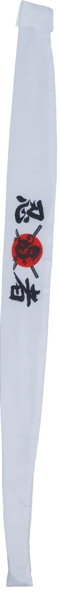 Karate Hoofdband Wit Rood - Image 3