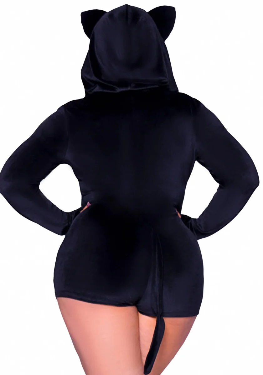 Kat Kostuum Zwart Dames Bodysuit Leg Avenue - Image 2