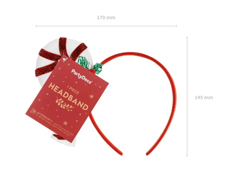 Kerst Haarband Zuurstok 18,5cm - Image 2
