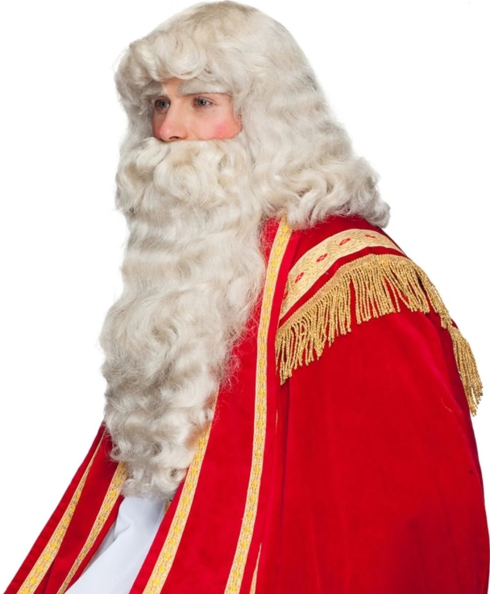 Kerstman Pruik, baard en wenkbrauwen - Image 2