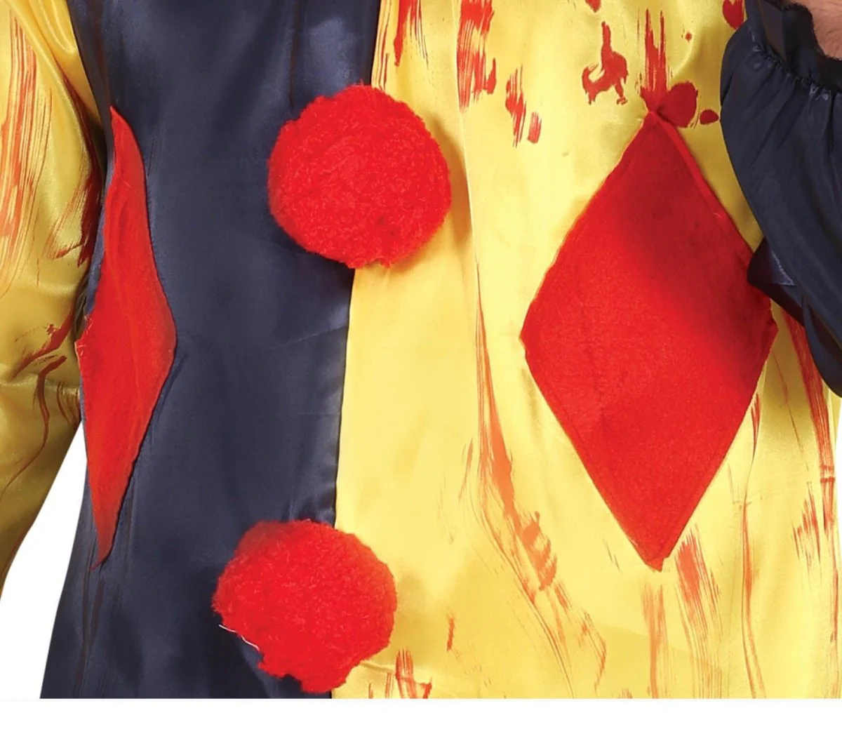 Killer Clown Halloween Kostuum Heren Geel - Image 6