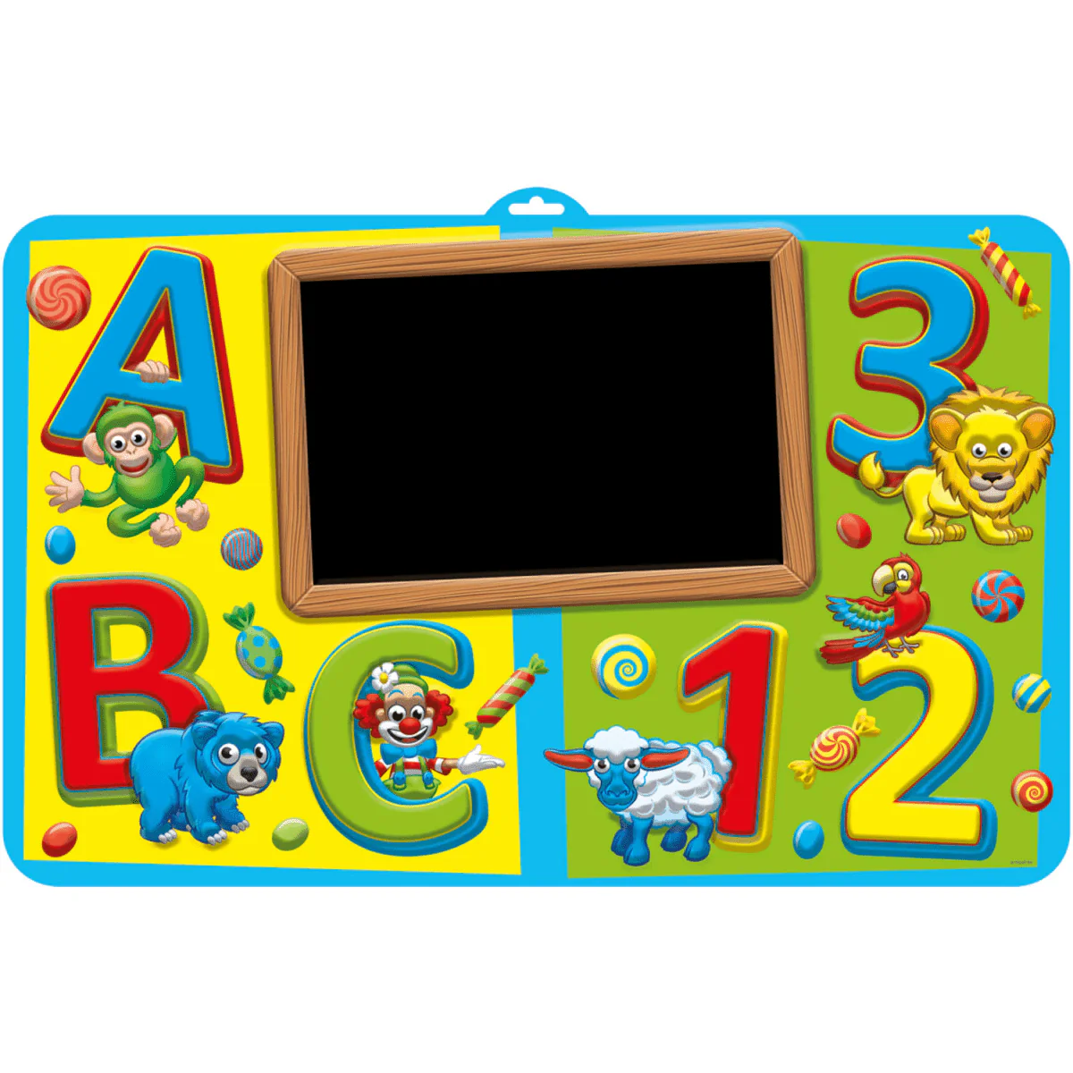 Kinderfeestje ABC Beschrijfbaar Deurbord - 58x38cm