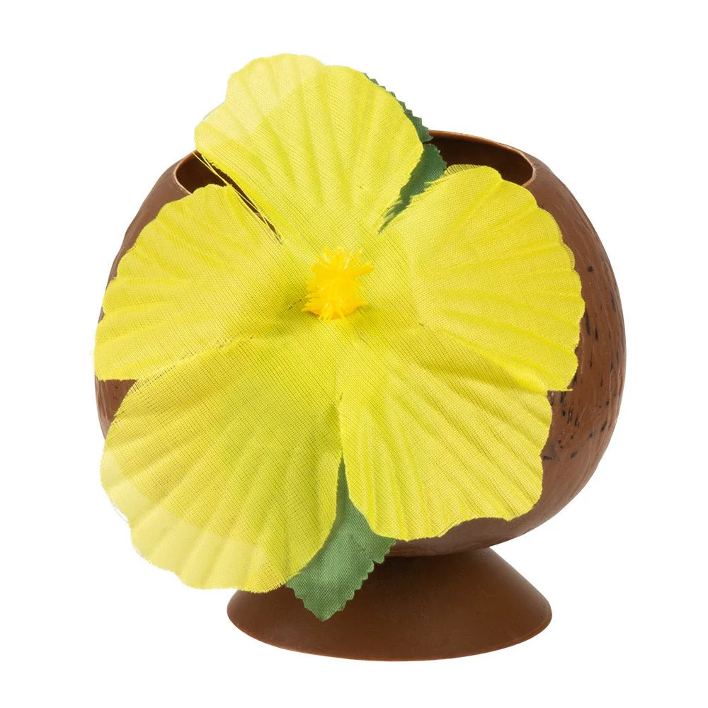 Kokosnoot Beker Hawaii Plastic 10cm - Image 2