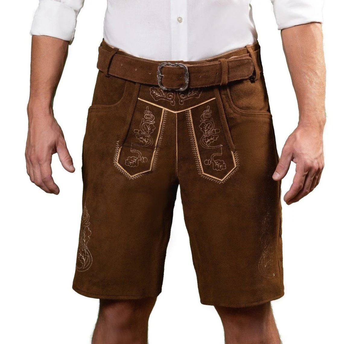 Lederhose Bruin Kort Brixental - Image 2