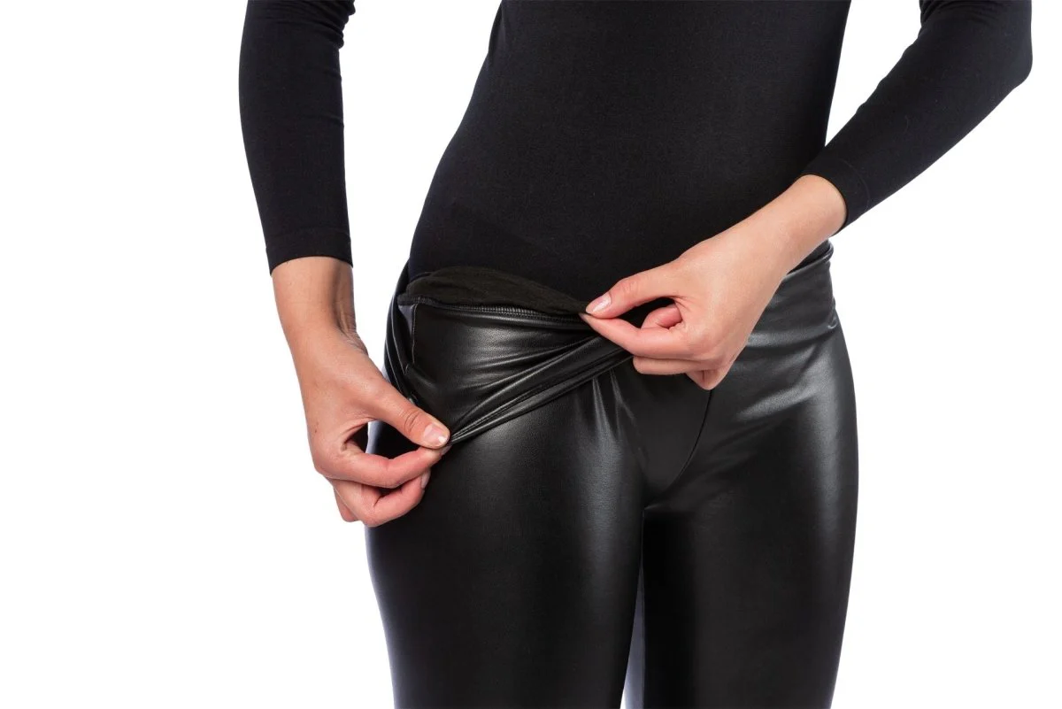 Legging zwart mat, met thermisch effect - Image 2