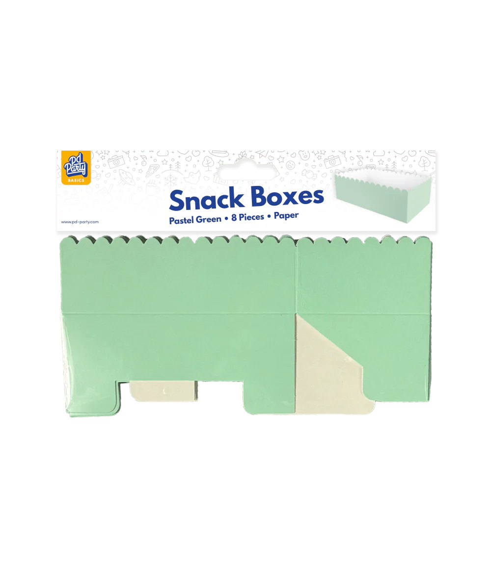 Lichtgroene Snackbakje 12,5cm 8st - Image 2
