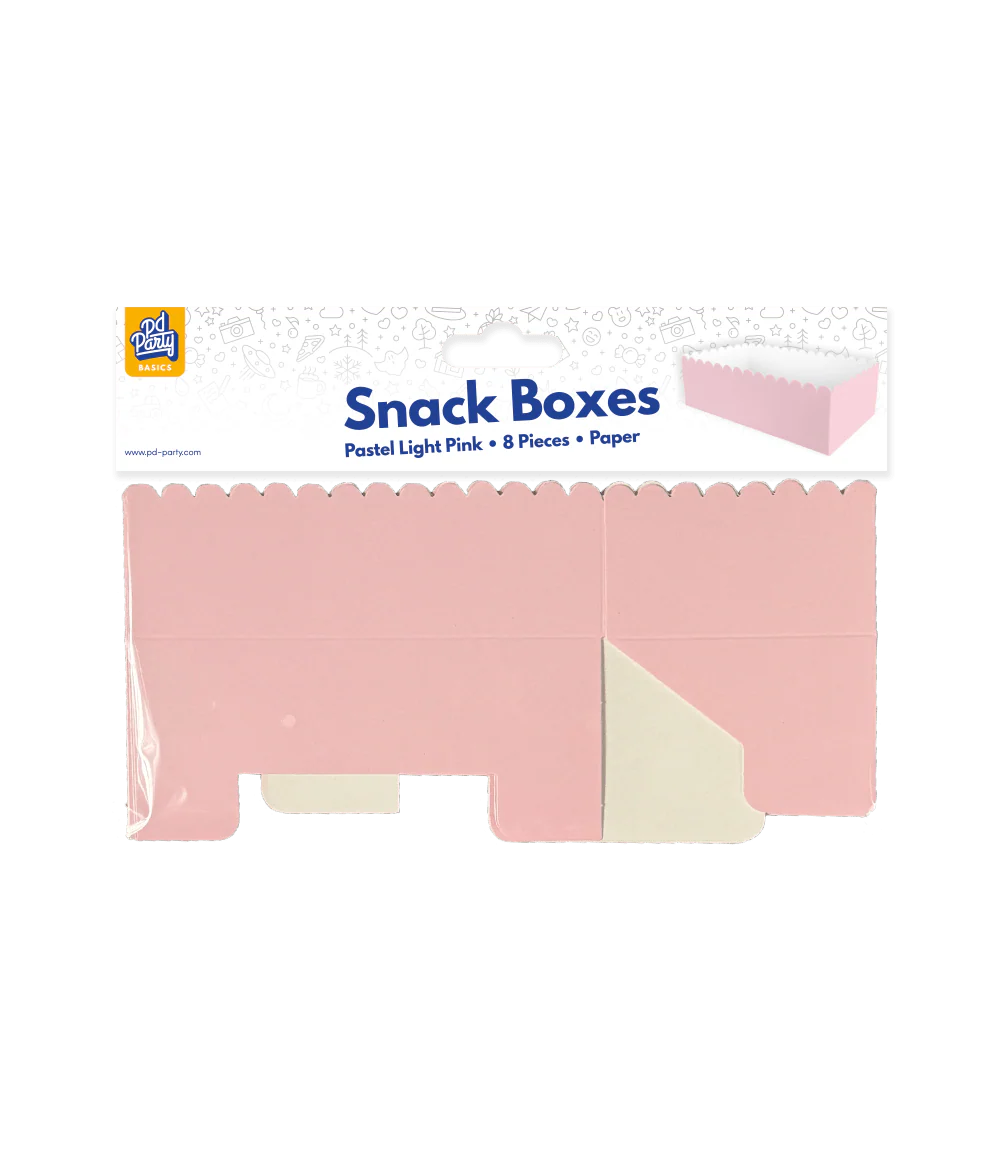 Lichtroze Snackbakje 12,5cm 8st - Image 2