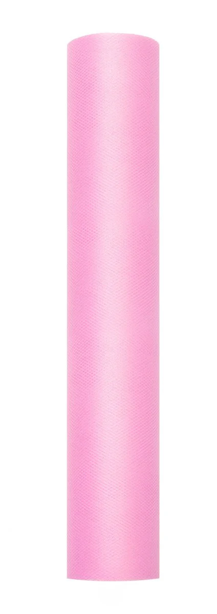 Lichtroze Tule Rol 30cm 9m - Image 2