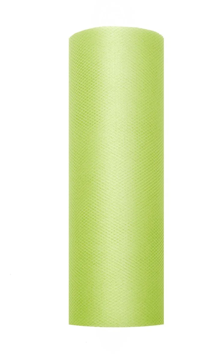 Lime Groene Tule Rol 15cm 9m - Image 2
